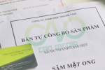 Hướng dẫn quy trình và thủ tục tự công bố sâm mật ong