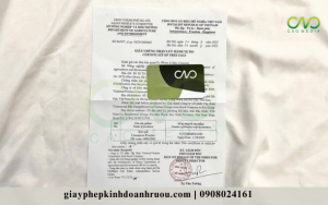 Mẫu giấy chứng nhận CFS bột quế mới nhất tại CAO